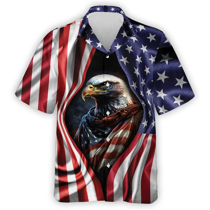 Eagle Guitar USA Hawaiian Shirt