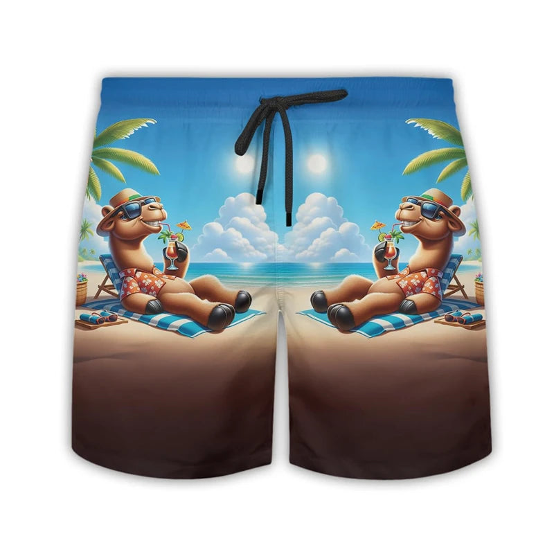 Camels in the Desert Shorts