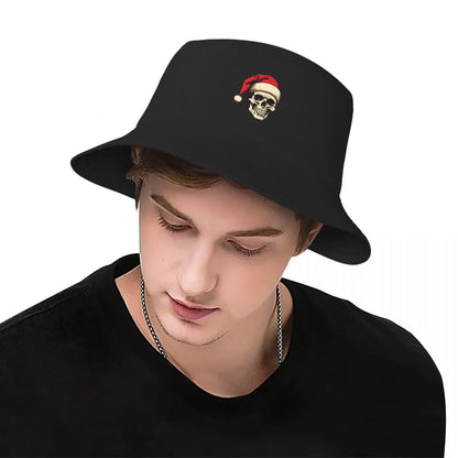 Santa Claus Skull Bucket Hat