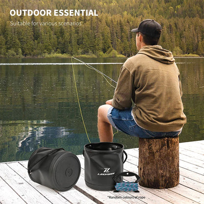 Great Collapsible Bucket for Magnet Fishing.  Three Colors!