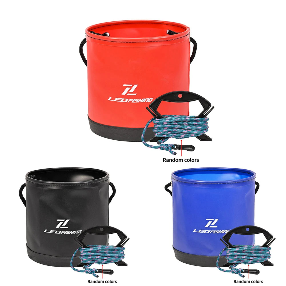 Great Collapsible Bucket for Magnet Fishing.  Three Colors!