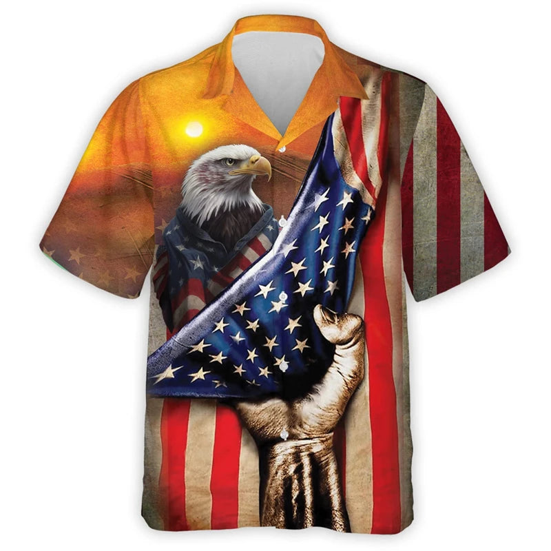 Eagle Guitar USA Hawaiian Shirt