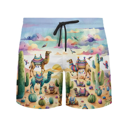 Camels in the Desert Shorts