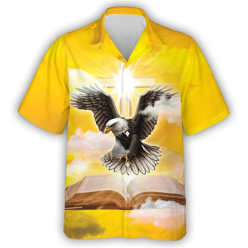 Eagle Guitar USA Hawaiian Shirt