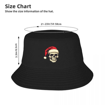 Santa Claus Skull Bucket Hat