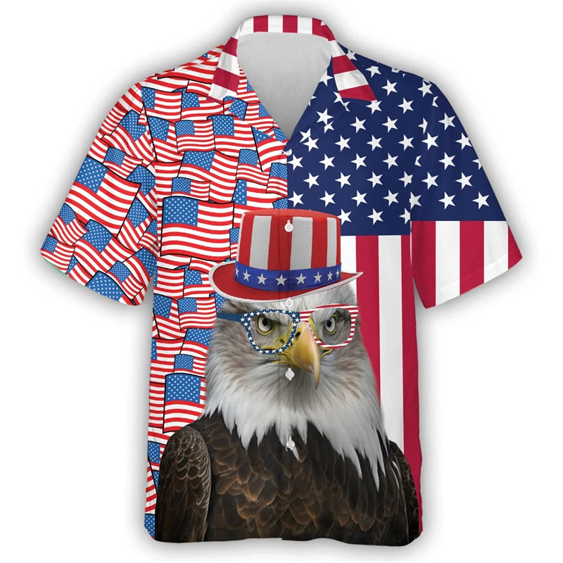 USA Horse Hawaiian Shirt