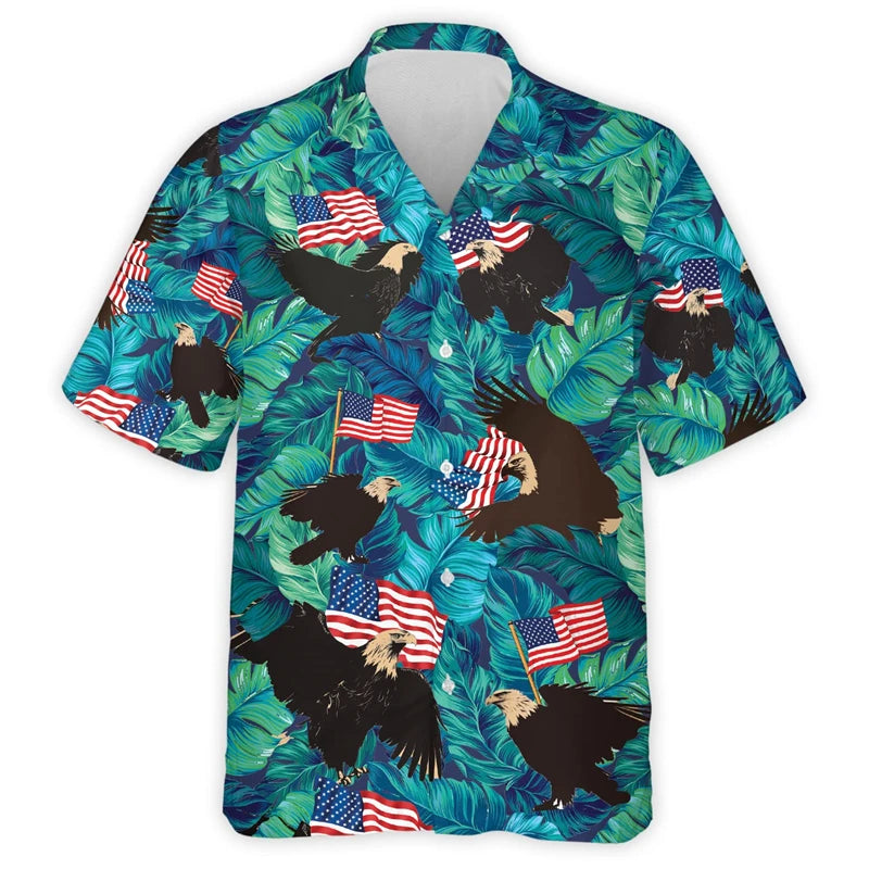 Eagle Guitar USA Hawaiian Shirt